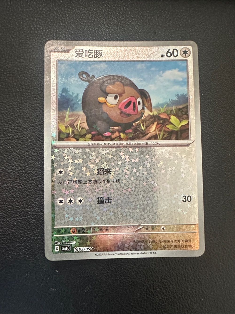 Trubbish Holofoil Trading Card - Gray
